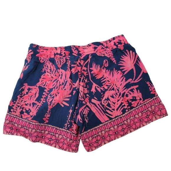 Lilly Pulitizer Shorts Pink Bird Island Hawaiian Elastic Size XXS Mid Rise - Picture 3 of 6